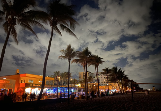Night Life of Hollywood Beach