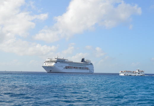 MSC Armonia With Tender Boat
