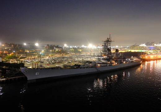 Battleship USS Iowa Morning