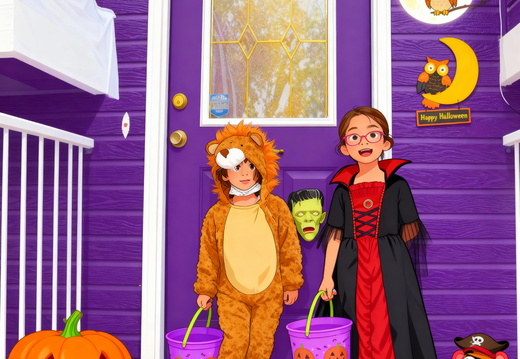 Cute Trick & Treaters